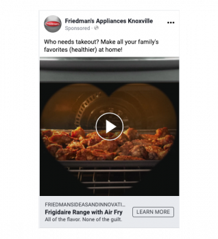 Friedman's Appliances Facebook Ad