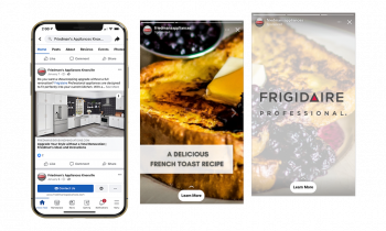 Frigidaire Pro Paid Social Campaign for Friedman’s Appliances