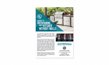 Print Advertisement for Appliance Gallery’s Outdoor Showroom