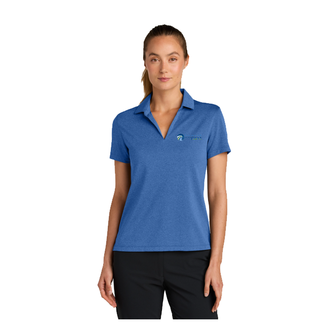 Woman wearing Nike Polo