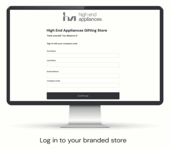 computer showing swag website process